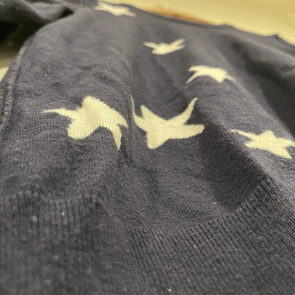 Vintage Style Gap Star Pattern Knit Jumper Navy White Grandmacore Preppy 90's  S - Picture 8 of 8